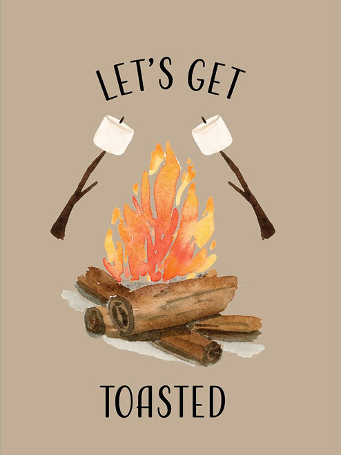 Lets Get Toasted Poster Print - Rose Design Corinne