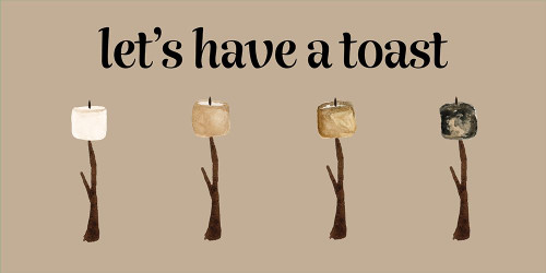 Lets Have A Toast Poster Print - Rose Design Corinne