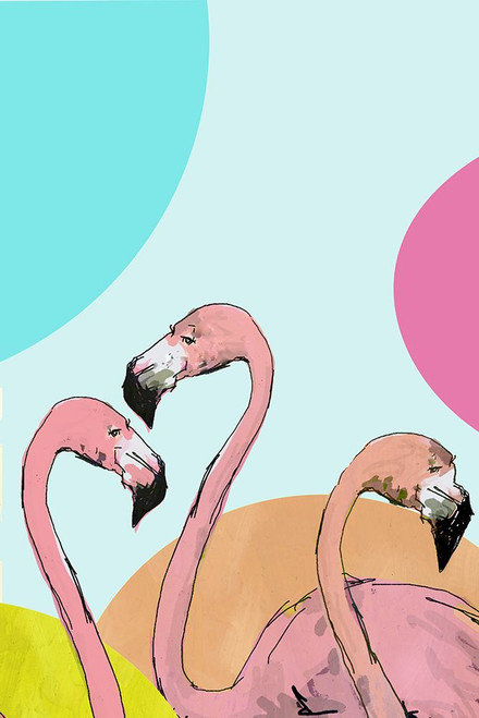 Pink Flamingos I Poster Print - C Project