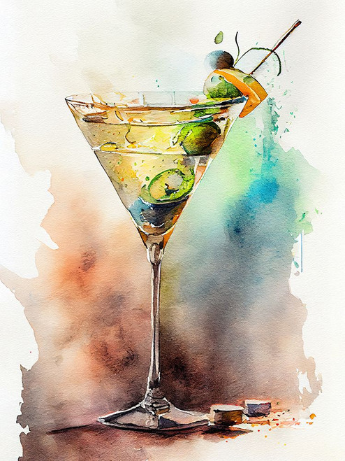 Drinks cocktail Poster Print - Justyna Jaszke