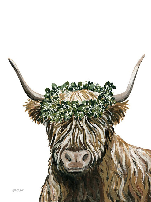 Harvest Cow Sage Poster Print - Amant Yvette St.