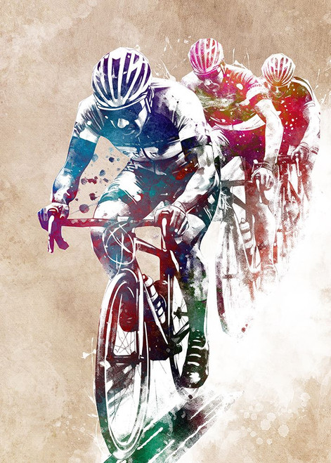 Sport Cycle racing Poster Print - Justyna Jaszke