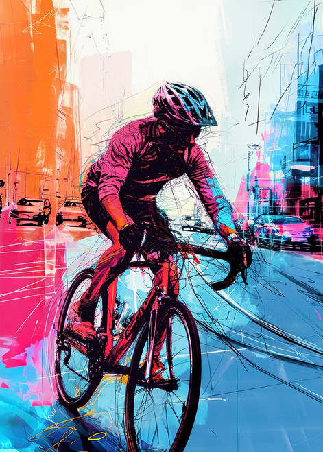 Sport Cycler 7 Poster Print - Justyna Jaszke