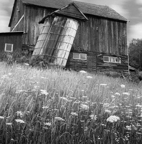 Tilted Silo Poster Print - Chip Forelli