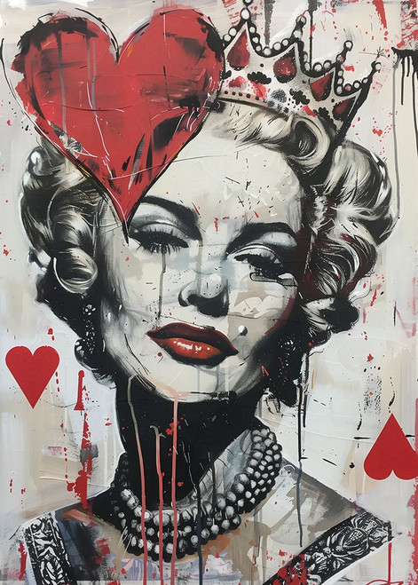 Queen of Hearts Poster Print - Andreas Magnusson