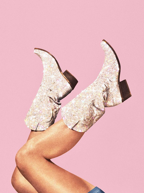 These Boots - Glitter Pink II Poster Print - Artography Vertigo