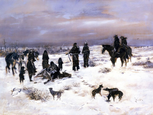 Caught in the Act 1888 Poster Print - Charles Marion Russell