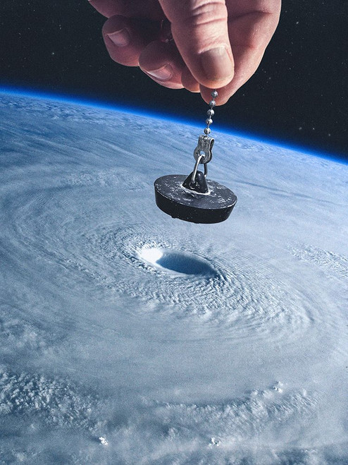 Down the Drain Poster Print - Artography Vertigo