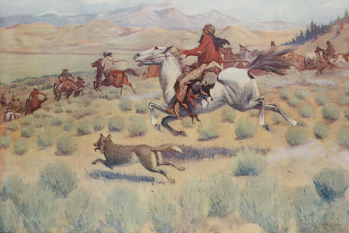 The Gathering of theTrappers 1904 Poster Print - Frederic Remington