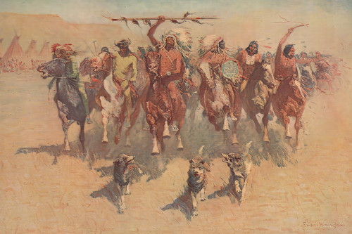 The Ceremony of the Scalps 1906 Poster Print - Frederic Remington