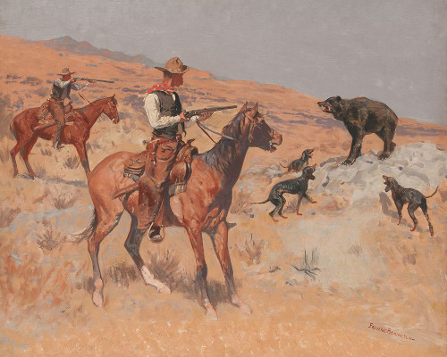 His Last Stand Poster Print - Frederic Remington
