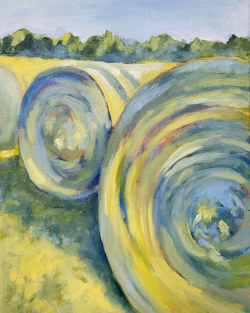 Big Bales Poster Print - Claire Whitehead