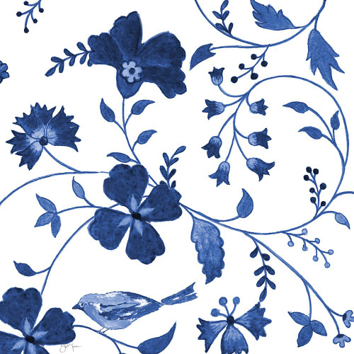 Jacobean Songbird I Poster Print - Janet Tava
