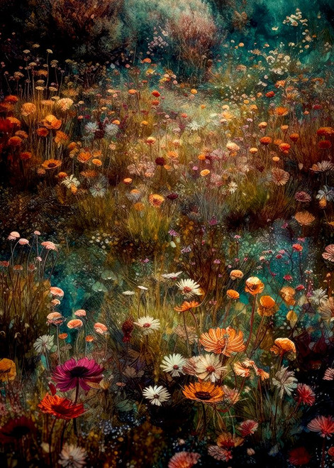 Meadow flowers 33 Poster Print - Justyna Jaszke