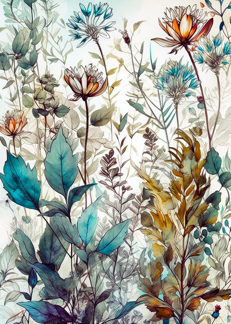 Meadow flowers 37 Poster Print - Justyna Jaszke