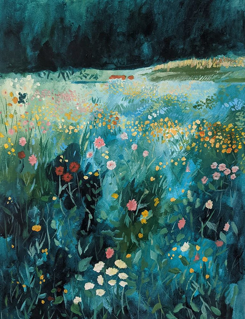 June Meadow Poster Print - Claire Whitehead