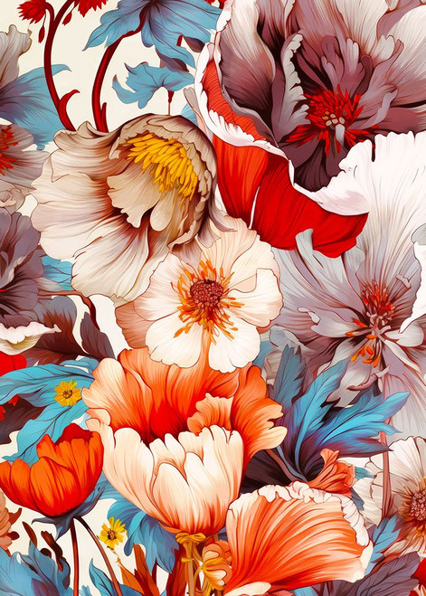 Meadow flowers 19 Poster Print - Justyna Jaszke