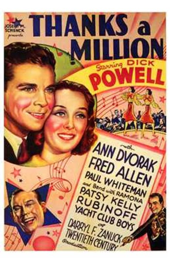 Thanks a Million Movie Poster (11 x 17) - Item # MOV197047