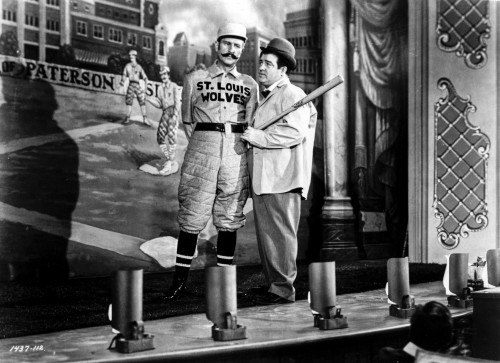 Abbott & Costello Posed Holding a Baseball Bat Photo Print - Item # VARCEL680716