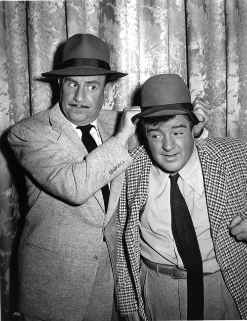 Abbott & Costello Posed wearing Hat Photo Print - Item # VARCEL680741
