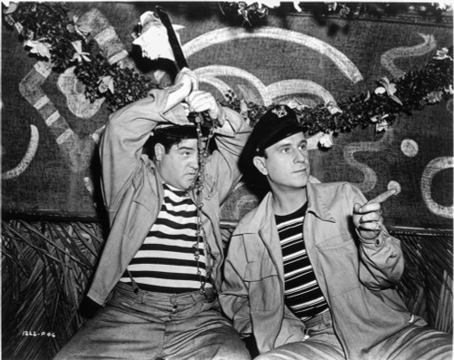 Abbott & Costello in Stripe Shirt Photo Print - Item # VARCEL680743