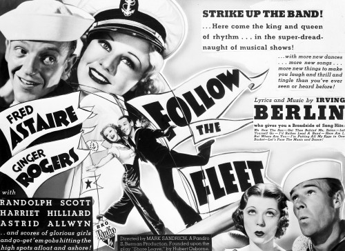 Fred Astaire and Ginger Rogers Follow the Fleet Film Poster Photo Print - Item # VARCEL680830