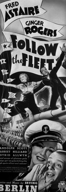 Fred Astaire and Ginger Rogers Kneeling on Follow the Fleet Movie Poster Photo Print - Item # VARCEL680831