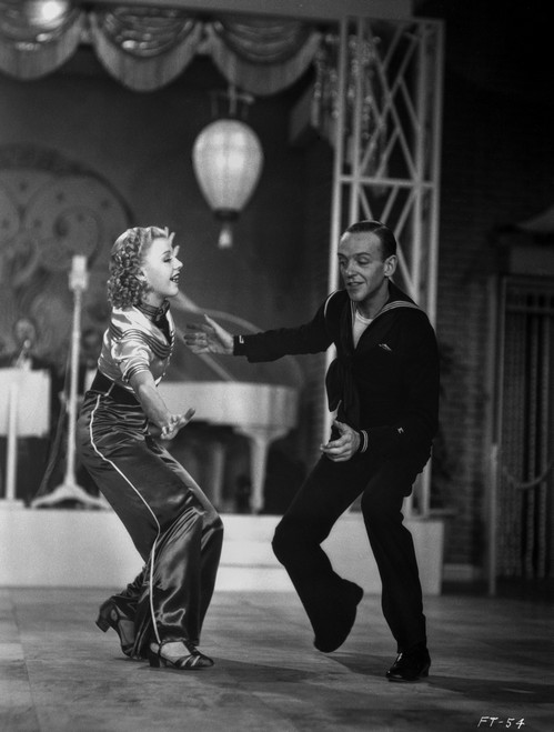 Fred Astaire and Ginger Rogers Dancing Scene from Follow the Fleet Film Photo Print - Item # VARCEL680835