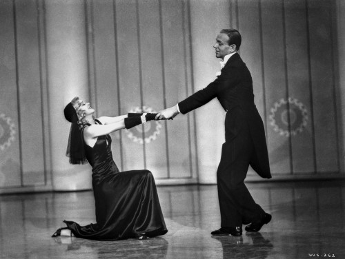 Fred Astaire and Ginger Rogers Dancing in Black Photo Print - Item # VARCEL680850