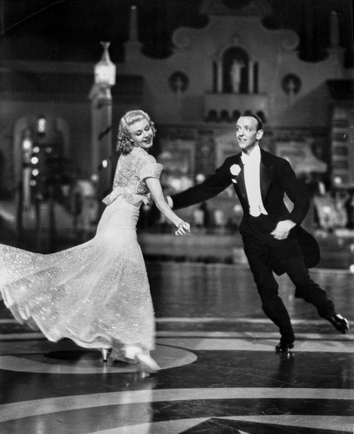 Fred Astaire and Ginger Rogers Dancing in Suit and Dress, smiling Photo Print - Item # VARCEL680877