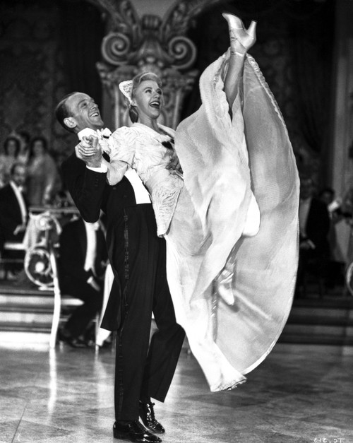 Fred Astaire and Ginger Rogers Dancing in Black Tuxedo and White Dress Photo Print - Item # VARCEL680880