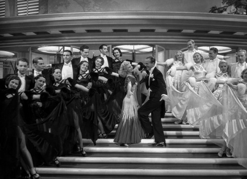 Fred Astaire and Ginger Rogers Dancing on Stairs Photo Print - Item # VARCEL680886