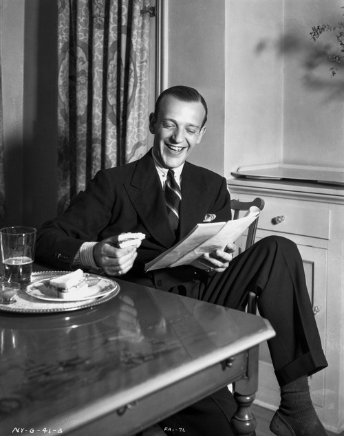 Fred Astaire laughing in Portrait Photo Print - Item # VARCEL680933