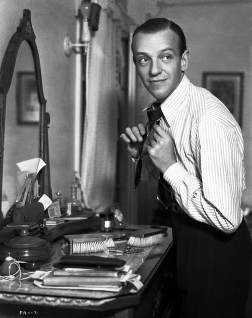 Fred Astaire Fixing Neck Tie Photo Print - Item # VARCEL680945