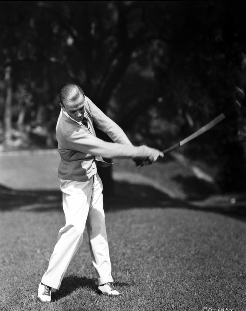 Fred Astaire Playing Golf with Long Sleeves Photo Print - Item # VARCEL680952