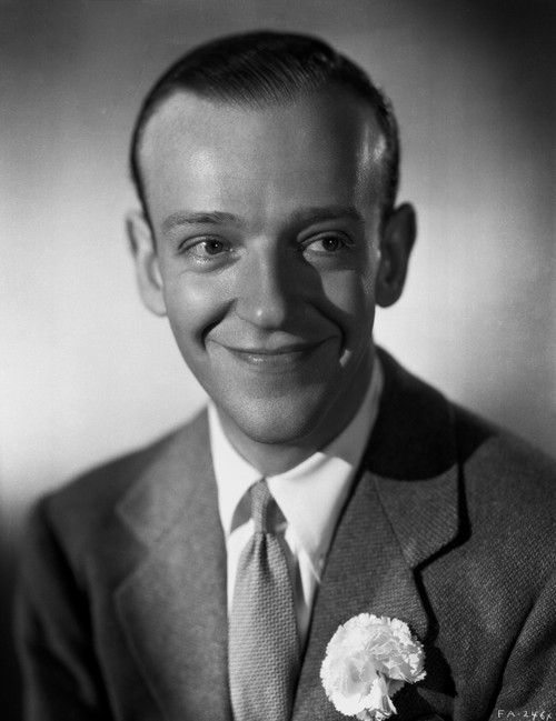 Fred Astaire smiling in Suit with Gray Background Photo Print - Item # VARCEL680956
