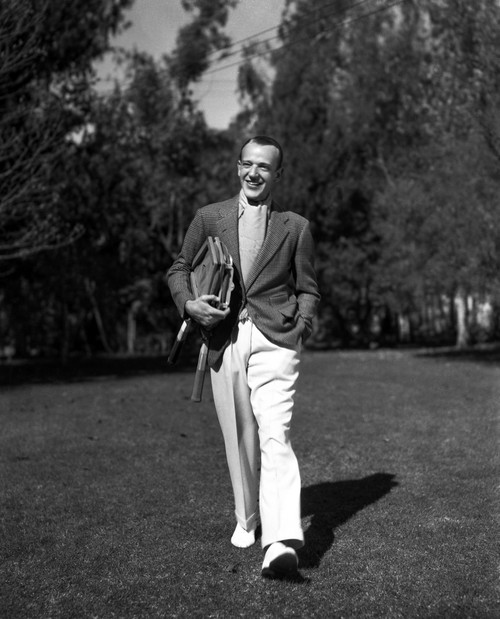 Fred Astaire Walking in White Pants Photo Print - Item # VARCEL680964