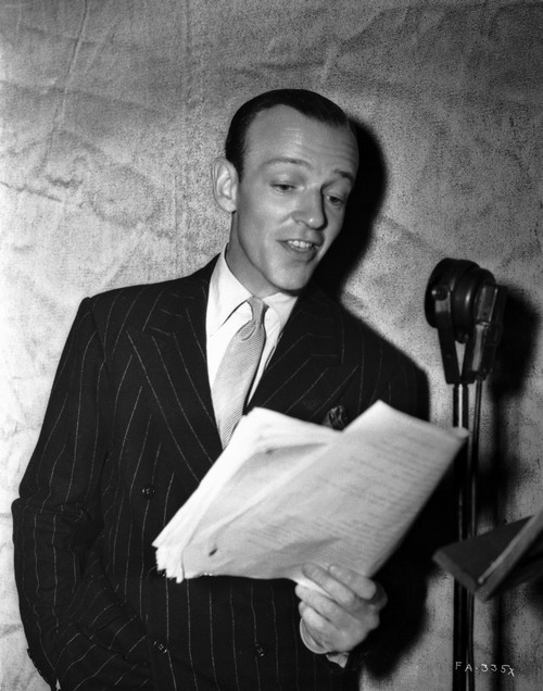 Fred Astaire Reading in Black and White Photo Print - Item # VARCEL680993