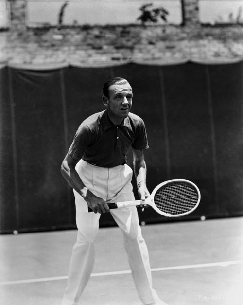 Fred Astaire Playing Tennis in Ready Position Photo Print - Item # VARCEL680994
