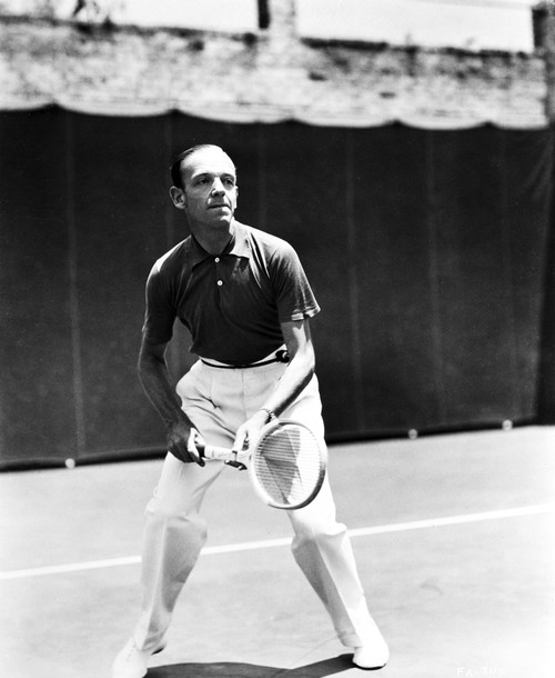 Fred Astaire Playing Tennis, Holding a Tennis Racket Photo Print - Item # VARCEL681014