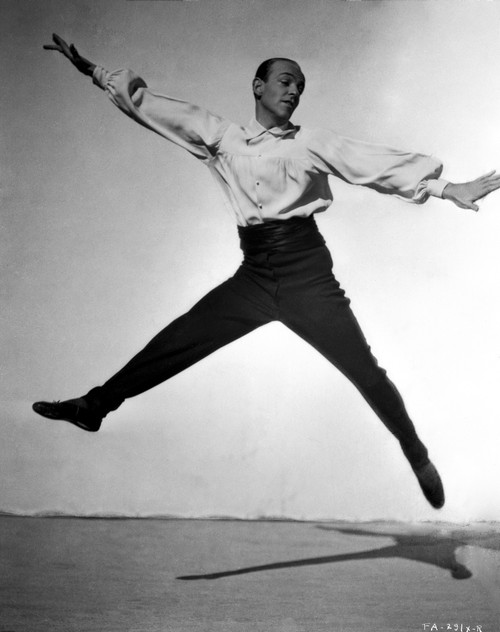 Fred Astaire Ballet Leaping in Black and White Photo Print - Item # VARCEL681071