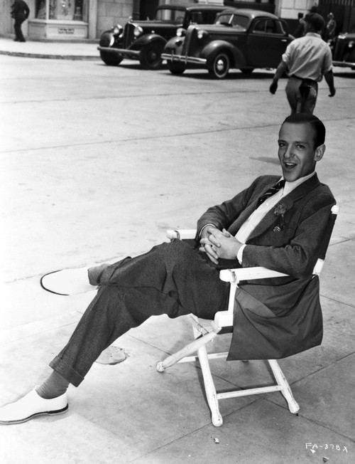 Fred Astaire Seated on Chair Black and White Photo Print - Item # VARCEL681116