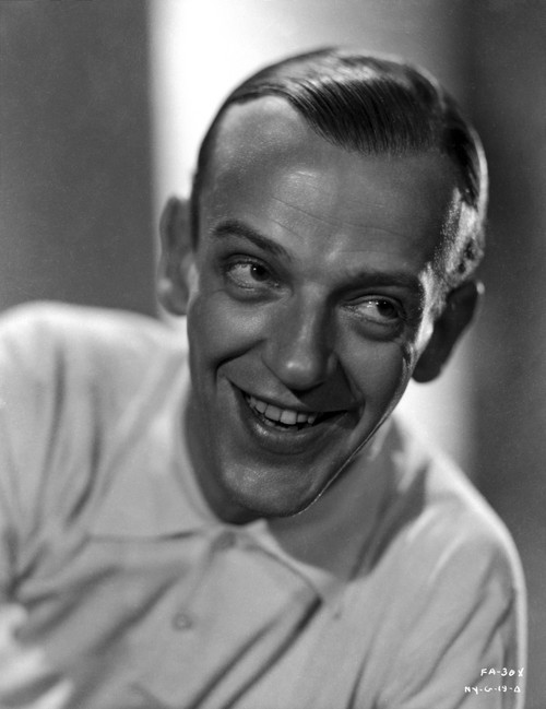 Fred Astaire Posed in White Shirt Black and White Photo Print - Item # VARCEL681119