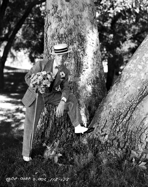 Fred Astaire Posed in Formal Suit with a Straight Face in Black and White Photo Print - Item # VARCEL681121