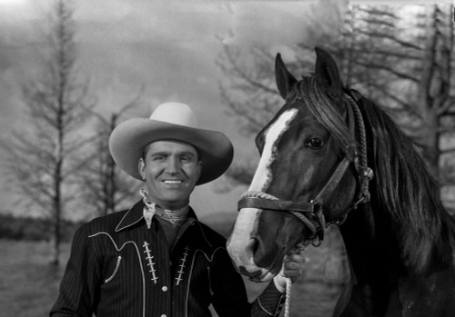 Gene Autry smiling with Horse Photo Print - Item # VARCEL681146