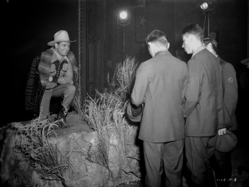 Gene Autry in Cowboy Attire posed in the Dark Photo Print - Item # VARCEL681160