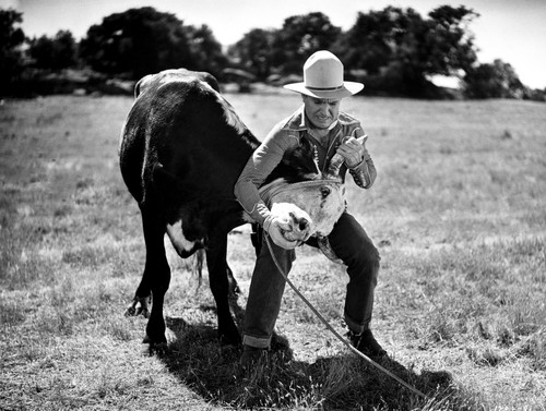 Gene Autry with a Horse Photo Print - Item # VARCEL681184