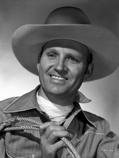 Gene Autry Holding a Rope Photo Print - Item # VARCEL681196