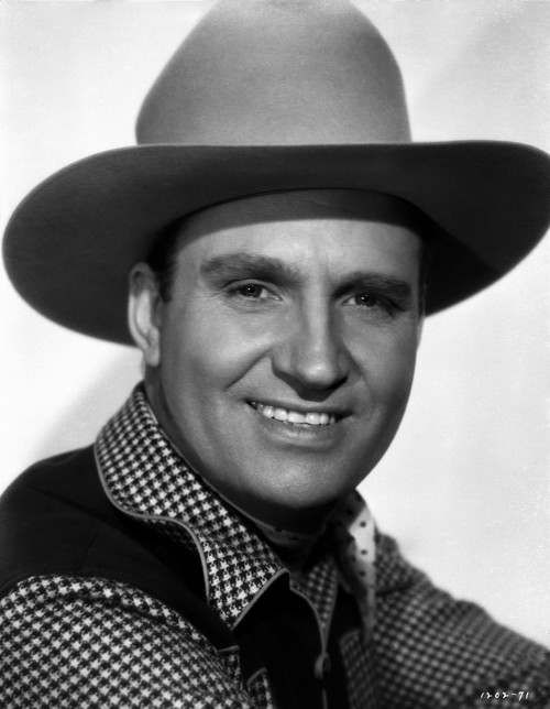 Gene Autry smiling with White Background Photo Print - Item # VARCEL681205