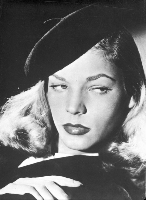 Lauren Bacall wearing a beret Photo Print - Item # VARCEL681228